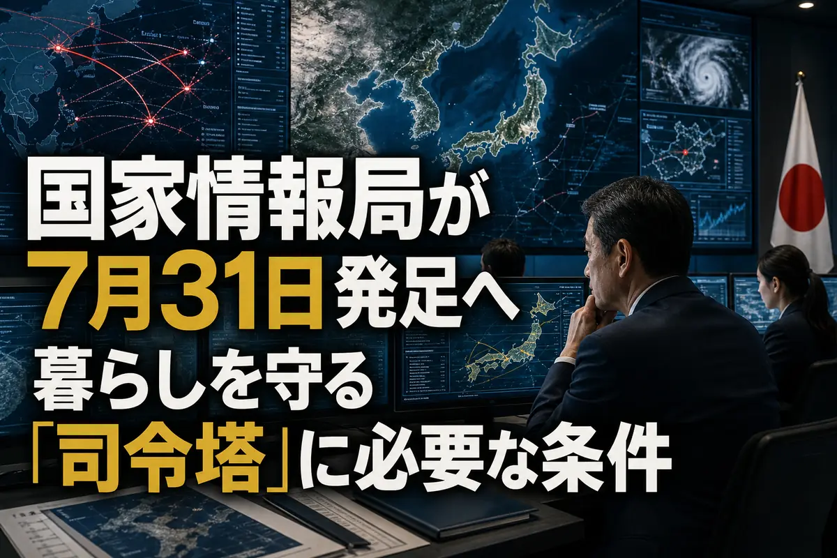 政府の情報分析室で安全保障情報を確認する担当者たち。