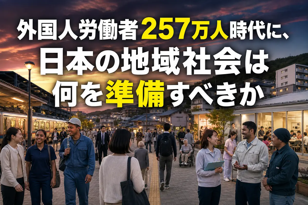 外国人労働者257万人時代に、日本の地域社会は何を準備すべきか