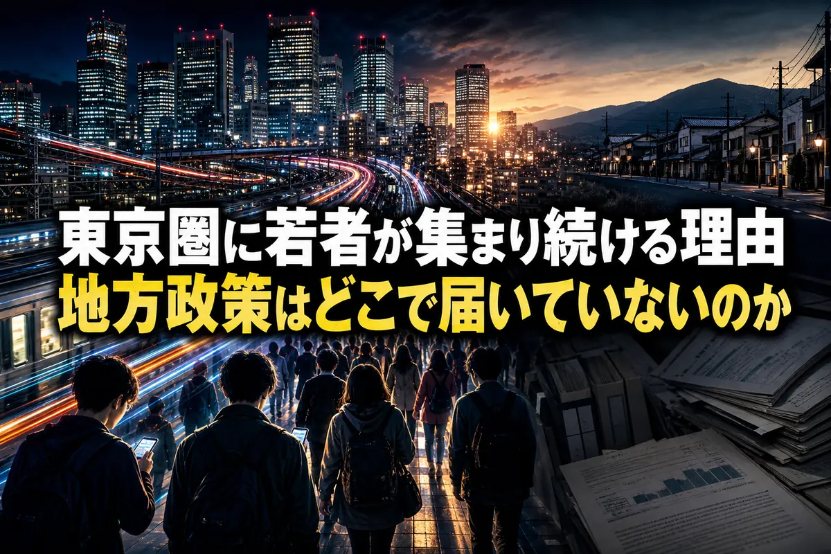 東京圏に若者が集まり続ける理由 地方政策はどこで届いていないのか