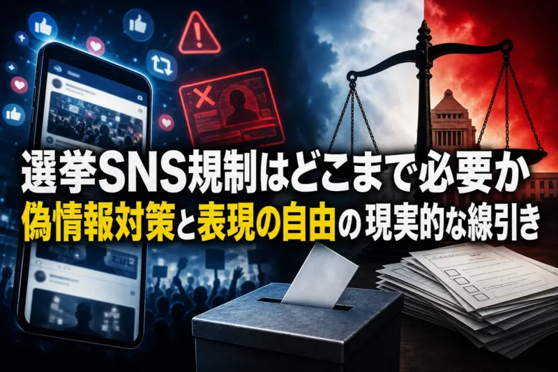 選挙SNS規制はどこまで必要か　偽情報対策と表現の自由の現実的な線引き