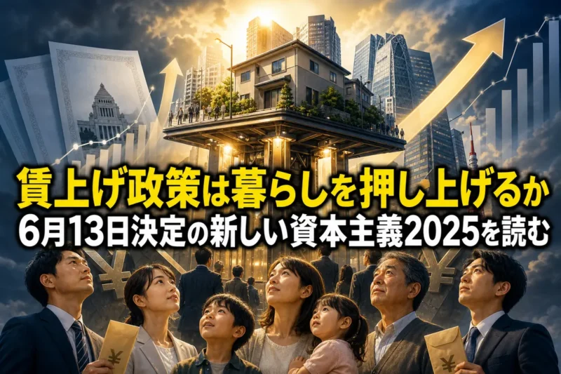 賃上げ政策は暮らしを押し上げるか　6月13日決定の新しい資本主義2025を読む