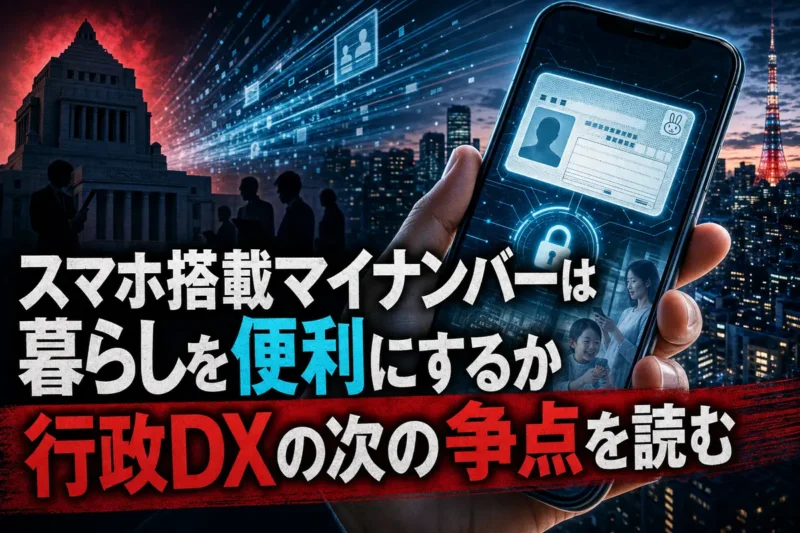 スマホ搭載マイナンバーは暮らしを便利にするか　行政DXの次の争点を読む
