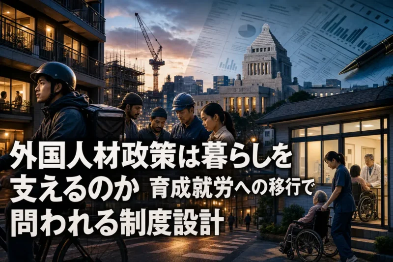 外国人材政策は暮らしを支えるのか　育成就労への移行で問われる制度設計