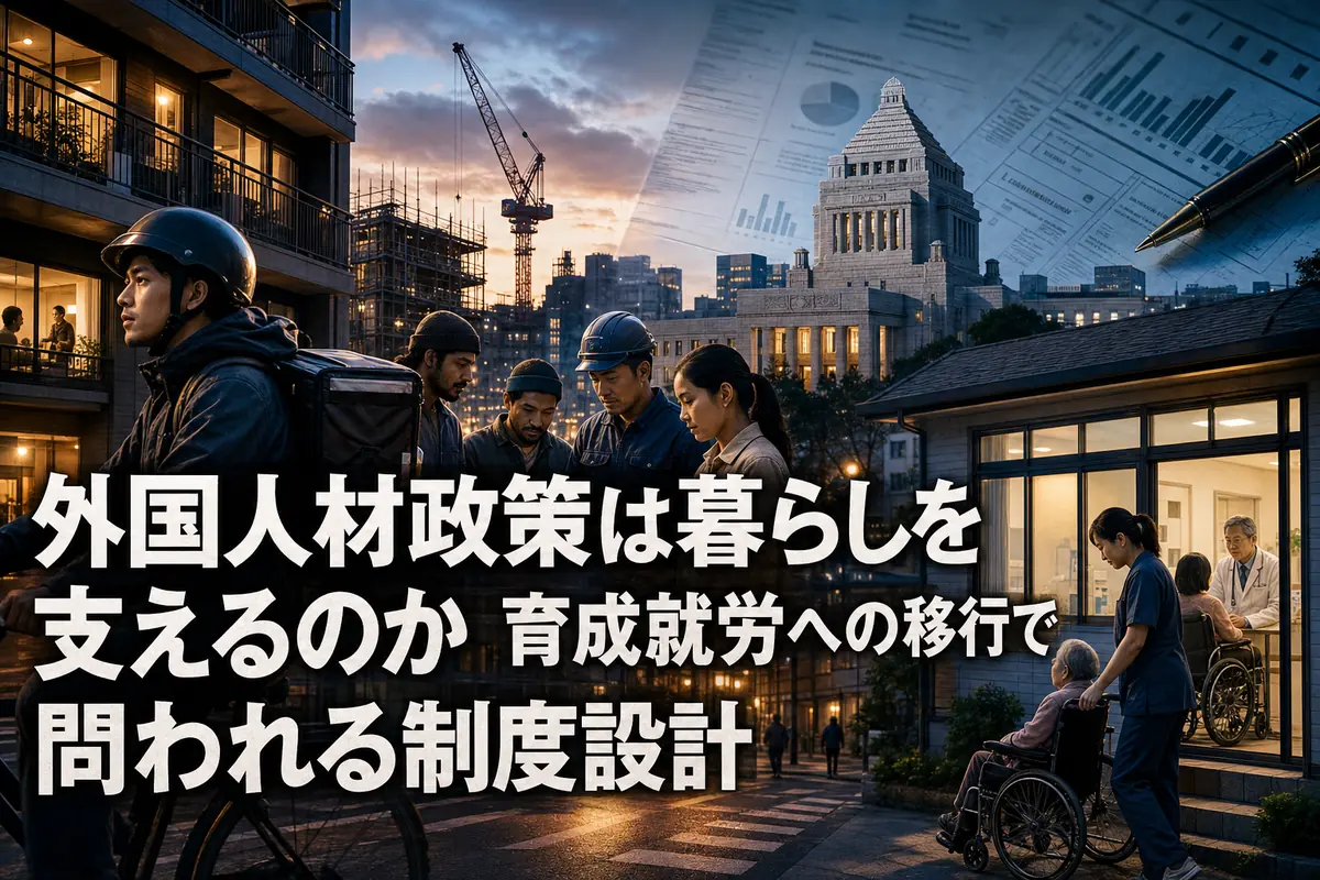 外国人材政策は暮らしを支えるのか 育成就労への移行で問われる制度設計