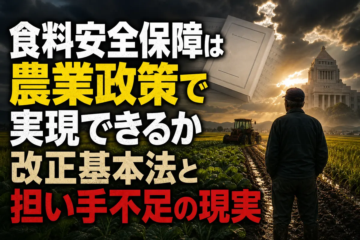 食料安全保障は農業政策で実現できるか　改正基本法と担い手不足の現実
