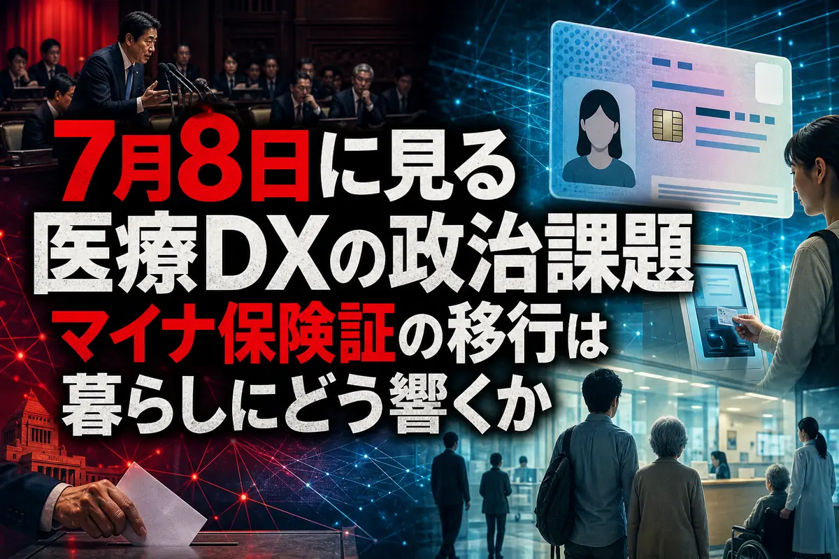 7月8日に見る医療DXの政治課題 マイナ保険証の移行は暮らしにどう響くか