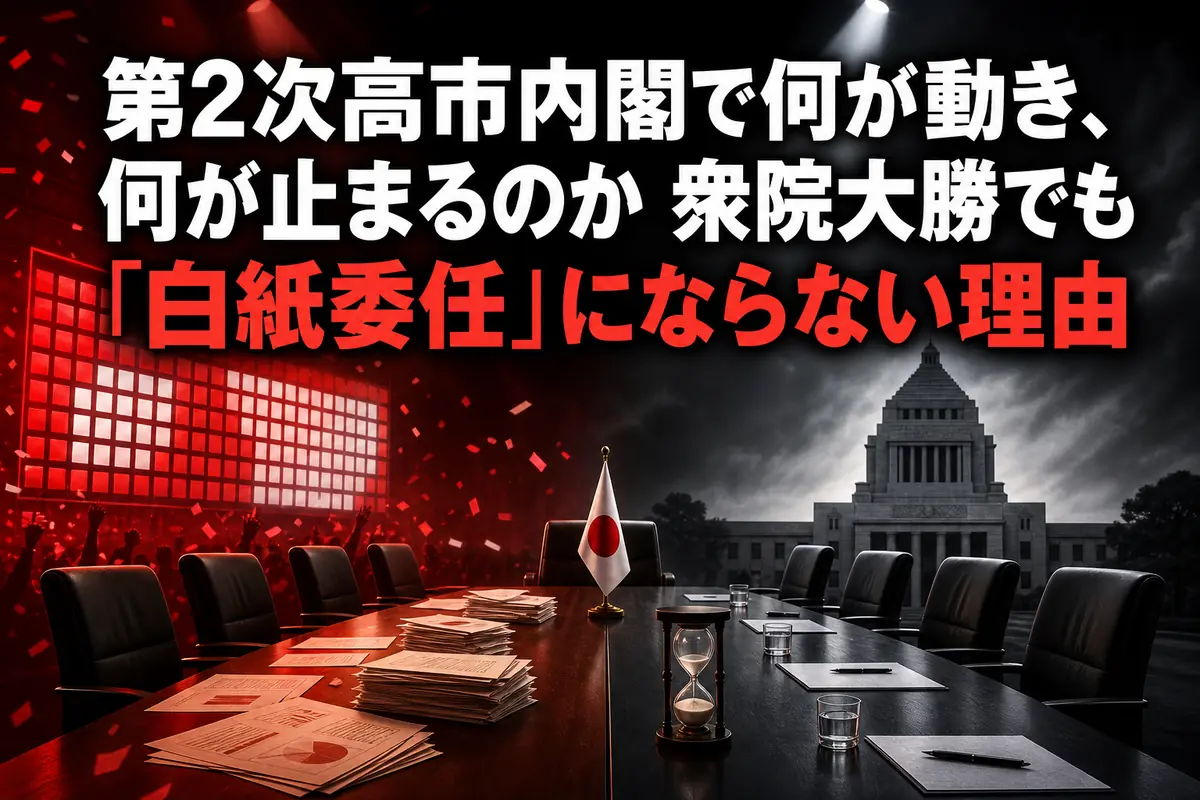 第2次高市内閣で何が動き、何が止まるのか 衆院大勝でも「白紙委任」にならない理由