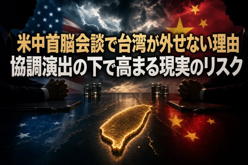 米中首脳会談で台湾が外せない理由　協調演出の下で高まる現実のリスク