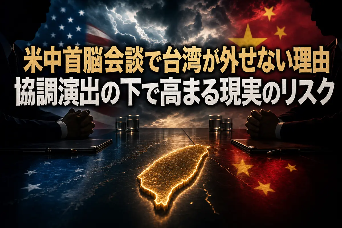 米中首脳会談で台湾が外せない理由 協調演出の下で高まる現実のリスク