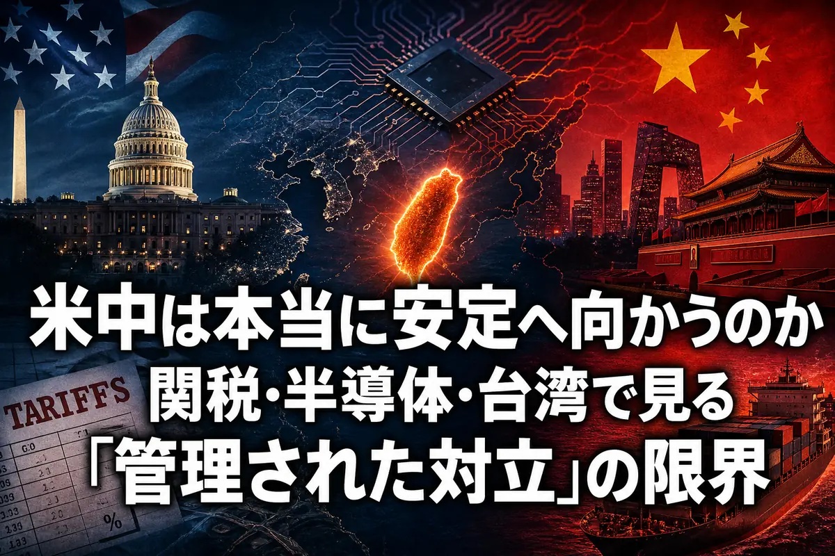 米中は本当に安定へ向かうのか 関税・半導体・台湾で見る「管理された対立」の限界