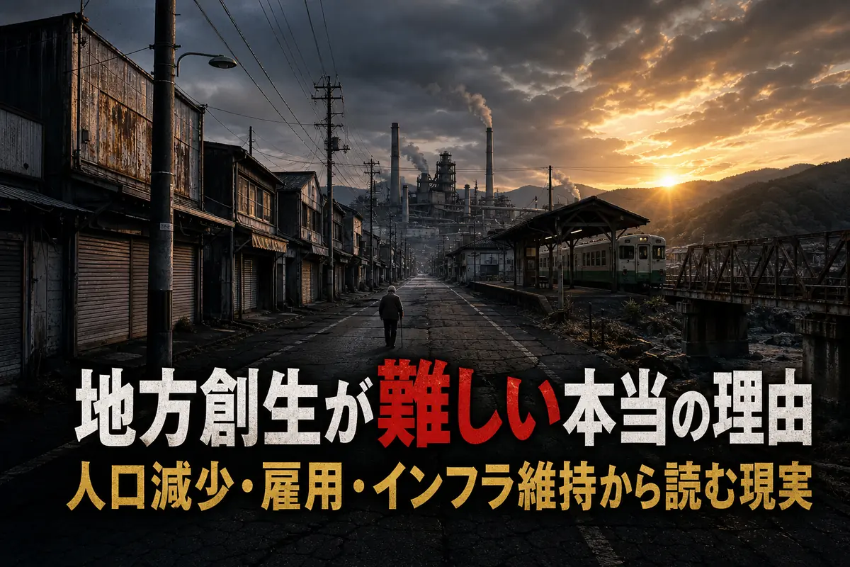 地方創生が難しい本当の理由 人口減少・雇用・インフラ維持から読む現実