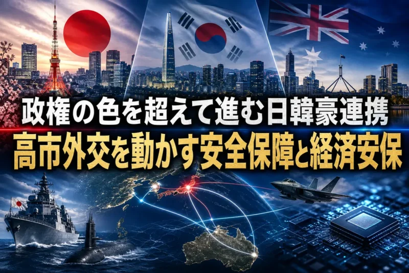 政権の色を超えて進む日韓豪連携　高市外交を動かす安全保障と経済安保