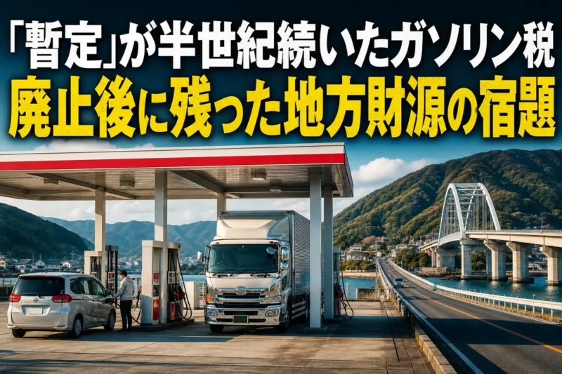 ガソリンスタンドで給油する乗用車と物流トラック。