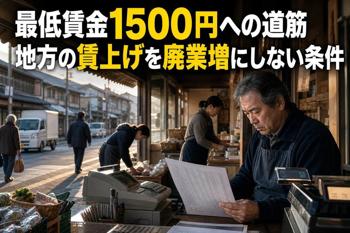 地方の小規模店舗で賃金と経営費用を確認する事業者。