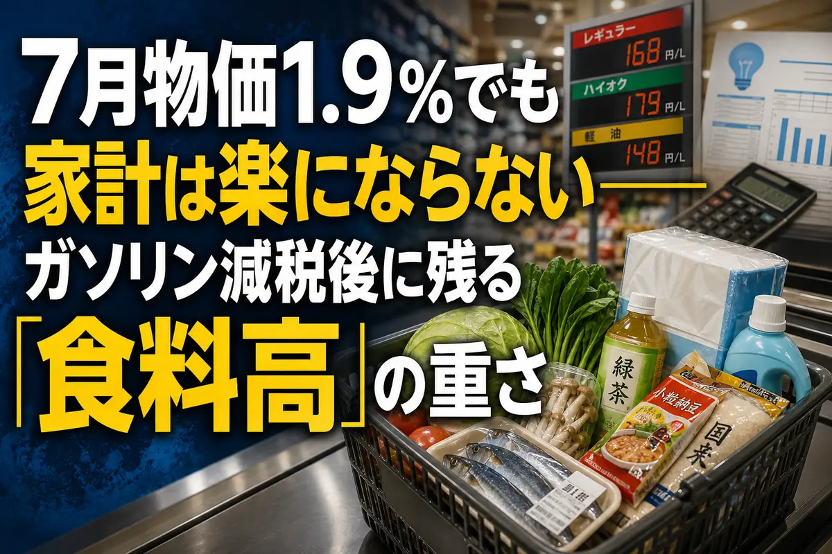 食料品や生活必需品を選ぶ日本の買い物客。