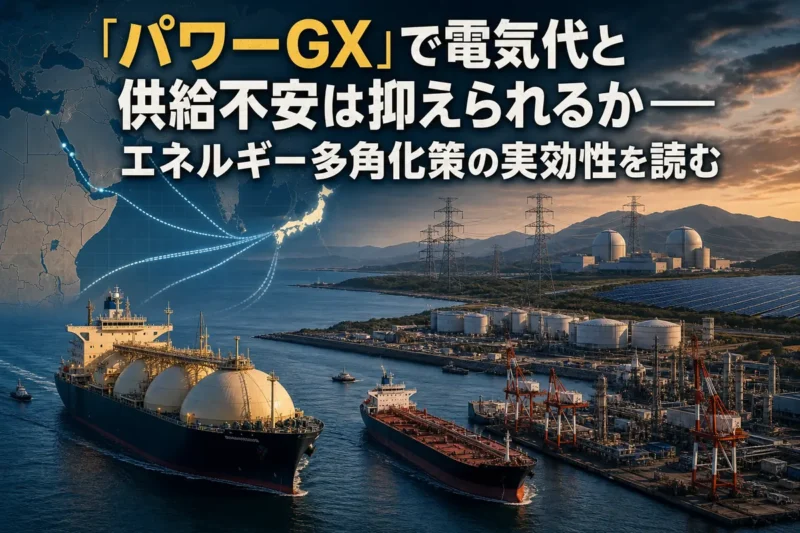 輸入燃料と国内電源を組み合わせる日本のエネルギー供給網。